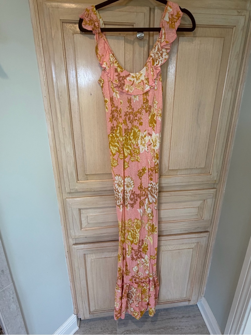 Free People Intimately Floral Ruffle Maxi Dress